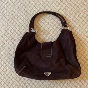 Prada Brown Suede Bag